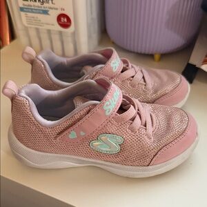 Skechers Kids' Sparkly Pink Sneakers